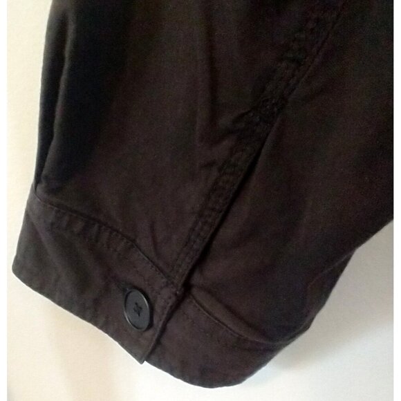 EVRI Womens Plus Cropped Canvas Utility Jacket Boxy Pockets Black - 2X NWT - Picture 9 of 11